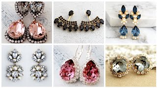 Different Styles Of Earrings Designs Emerald Ruby Diamond And Different Stone Earrings