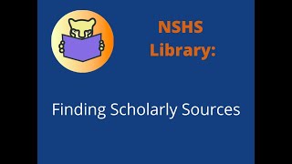 Finding Scholarly Sources
