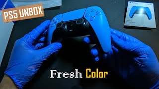 New Ps5 Dualsense Controller Unboxing Asmr Detailed Starlight Blue