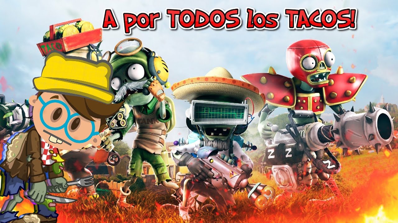 A por esos TACOS en Plantas vs Zombies 2