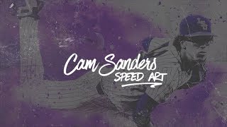 Cam Sanders - LSU Baseball (Adobe Photoshop CC) screenshot 3