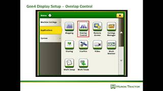 John Deere Gen4 Display Harvest Setup