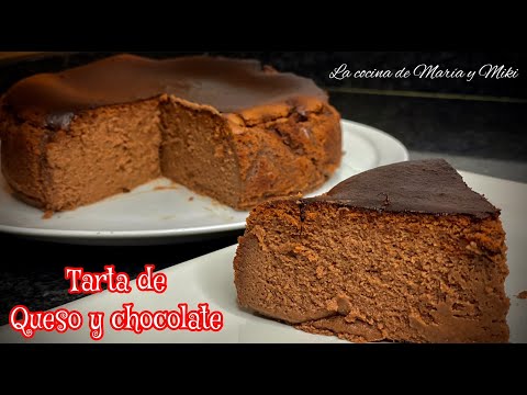 TARTA DE QUESO Y CHOCOLATE en Airfryer!!