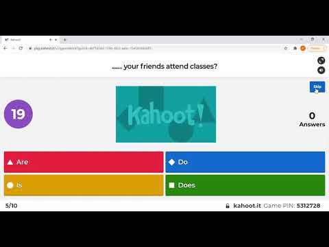 Kahoot Parts Of Speech Game