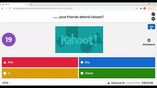 Kahoot English Grammar screenshot 2