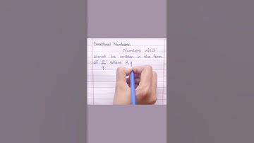 Define Irrational Numbers #shorts