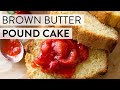 Brown Butter Pound Cake with Strawberry Compote | Sally&#39;s Baking Recipes