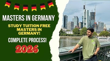 Masters in Germany in 2025/26 🇩🇪I Complete Process I Tuition Free Universities.