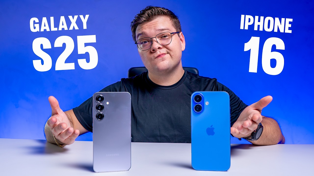 Galaxy S25 vs iPhone 16! Benchmarks, Temperaturas, Câmeras e mais! Comparativo