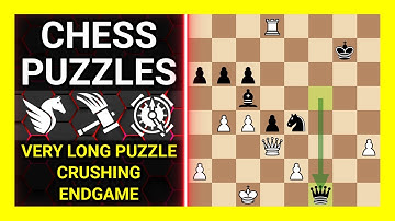 Chess Puzzles to Practice. Themes: Very long puzzle, Crushing, Endgame. Learn Chess