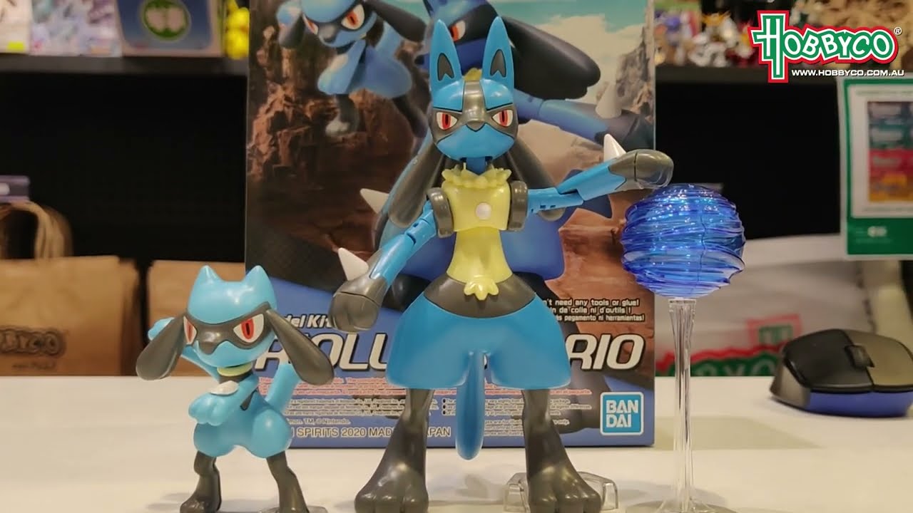 Pokemon Model Kit PokePla Riolu and Lucario