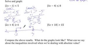 A2 1 6 Absolute Value Equations and Inequalities part 2