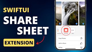 SwiftUI Share Sheet Extension | iOS 17 | Xcode 15