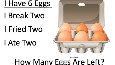 i have 6 eggs i broke 2 cooked 2 and ate 2 how many eggs do i have