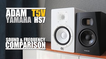 Yamaha HS7 vs Adam Audio T5V  ||  Sound & Frequency Response Comparison