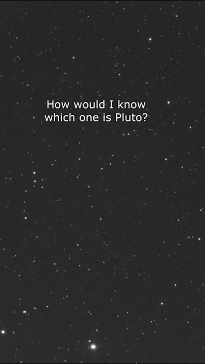 I CAPTURED a Picture of Pluto! #shorts
