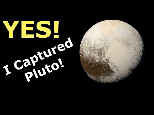 I CAPTURED a Picture of Pluto! #shorts class=