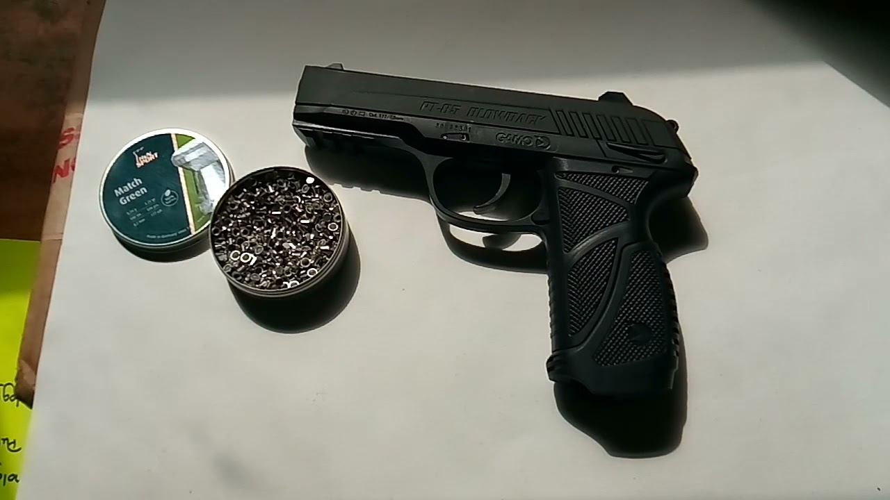 Gamo P-25 and PT-85 CO2 Pellet Pistol Table Top and Shooting Review on Vimeo