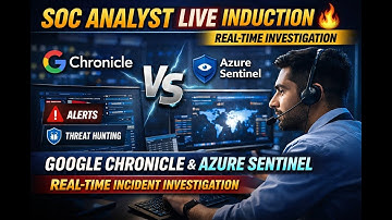 SOC Analyst Live Induction  🔥 Google Chronicle & Azure Sentinel | Real-Time Incident Investigation