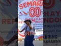Semarak Hut 80 #semarakanakindonesiahebat #hut80ri #goyangkarawang #17agustus #hutri80