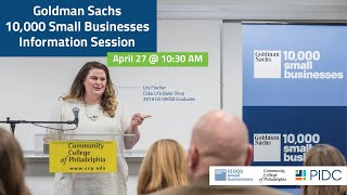 Goldman Sachs 10KSB Info Session #1