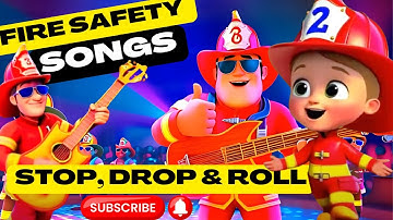 🔥 Fire Safety Song: Stop, Drop & Roll! | The Singing Fireman | Kids Learning Songs