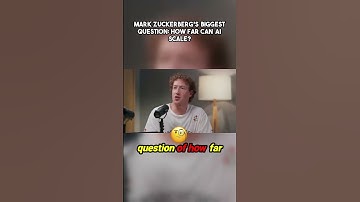 The AI Ceiling: Mark Zuckerberg Unpacks the $100 Billion Question About Future Scaling.