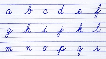 How to write English small letters in cursive writing | how to write small alphabets a to z | abcd