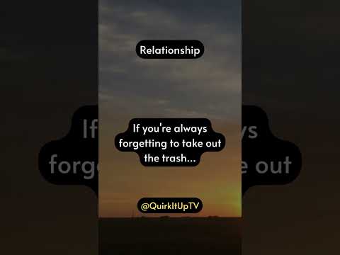 If you're always forgetting to take out the trash funny quirky trash forget reminder