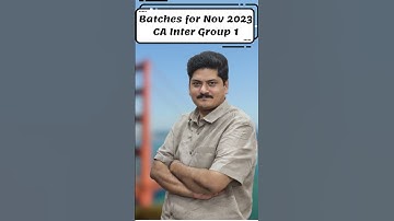 English | Batches for Nov 2023 CA Inter Group 1