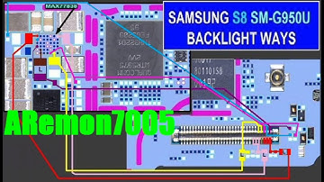 Samsung Galaxy S8 G950U Cell Phone Screen Repair Light Problem Solution Jumper Ways