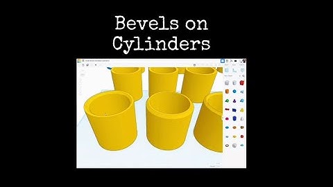 TinkerCAD Tips! Bevels on Cylinders.                  #tinkercad #caddesign #3dprintable #3dprinting