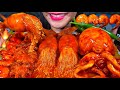 ASMR SPICY SEAFOOD BOIL *makanan laut pedas* 먹방 MUKBANG MASSIVE Eating Sounds