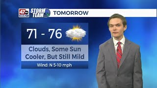 Cooler Easter Sunday, but still mild - Overnight Forecast (04/20/25)