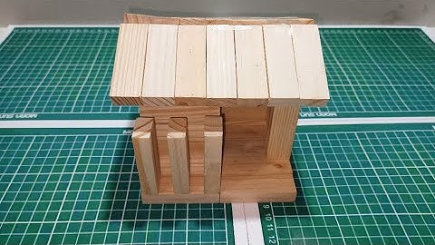 DIY A ZENGA BLOCKS HOUSE || #zengaidea #ARU INVENTION