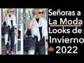 MODA INVIERNO 2022 ROPA Y LOOKS PARA SEÑORAS DE 50 Y 60 AÑOS TENDENCIAS INVIERNO MUJERES MADURAS