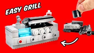 LEGO Outdoor Kitchen With Grill How To Build Tutorial