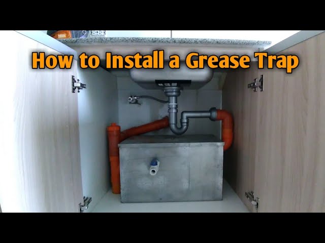 Diy How To Install A Grease Trap