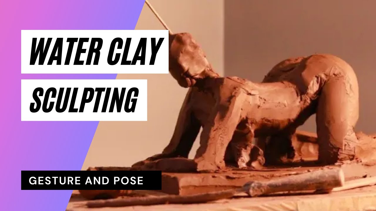 Sculpting MODELING MALE FIGURE using water based clay ( for beginners )  FIGURE MODELING - PART 5 