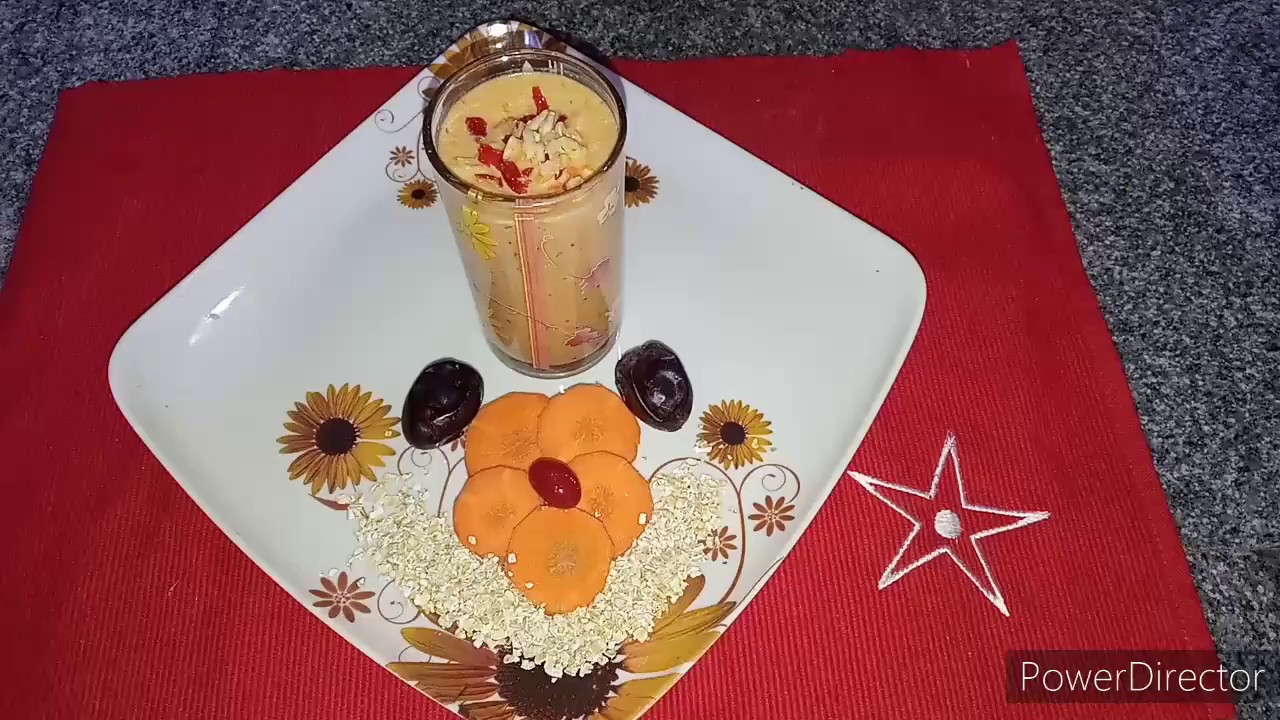 🥕🥕oats, carrot, dates, milk shake. /weight loss milk shake/milk shake