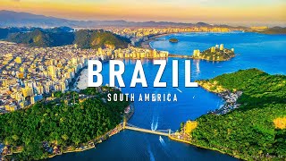 FLYING OVER BRAZIL (4K UHD) - Relaxing Music Along With Beautiful Nature Videos - 4K Video HD