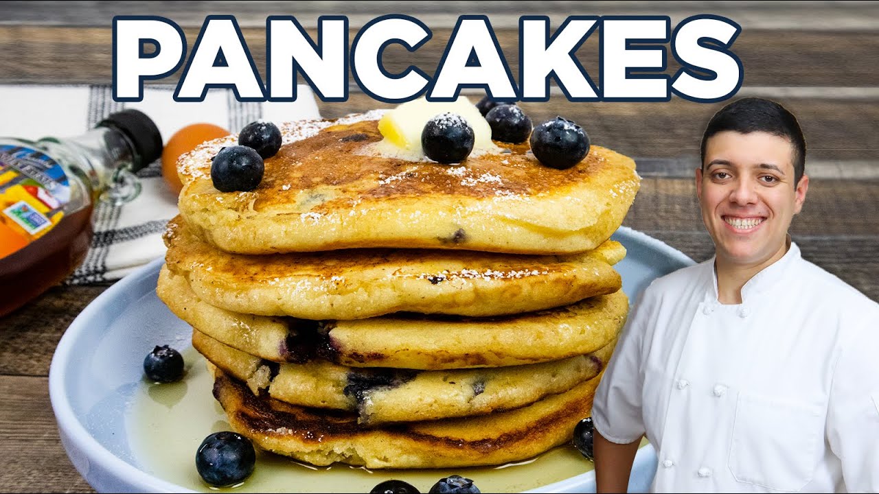 How to Make Pancakes at Home from Scratch   Fluffy Pancakes Recipe by Lounging with Lenny