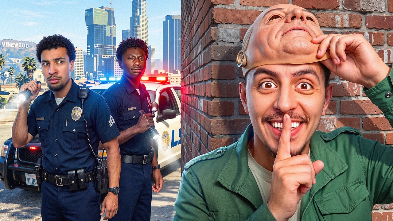 Je TROMPE LA POLICE EN ME FAISANT PASSER POUR UN PNJ SUR GTA 5 !