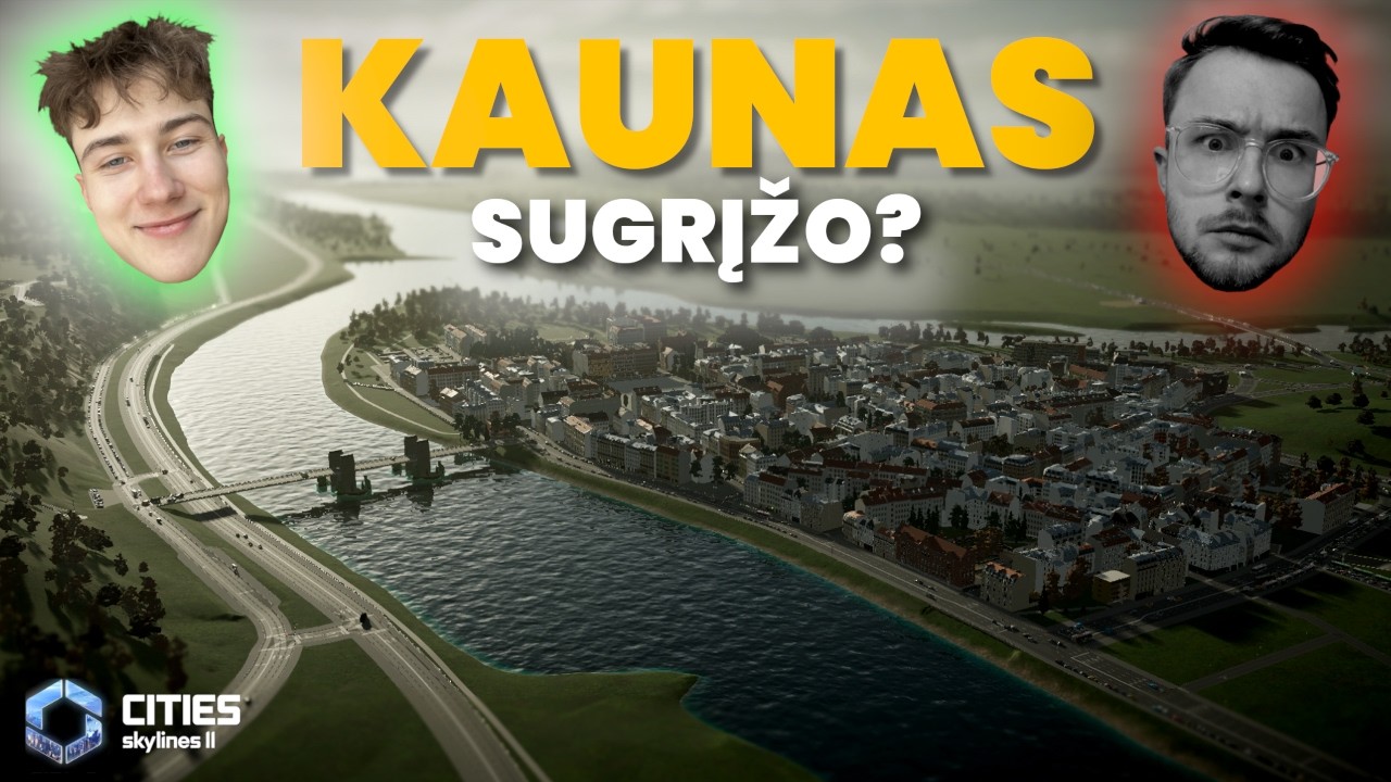 PRATĘSIAM KAUNO STATYBAS? | Cities Skylines 2