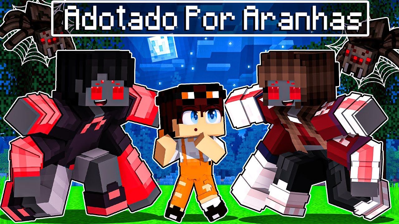 STHAN foi ADOTADO por ARANHAS no Minecraft!