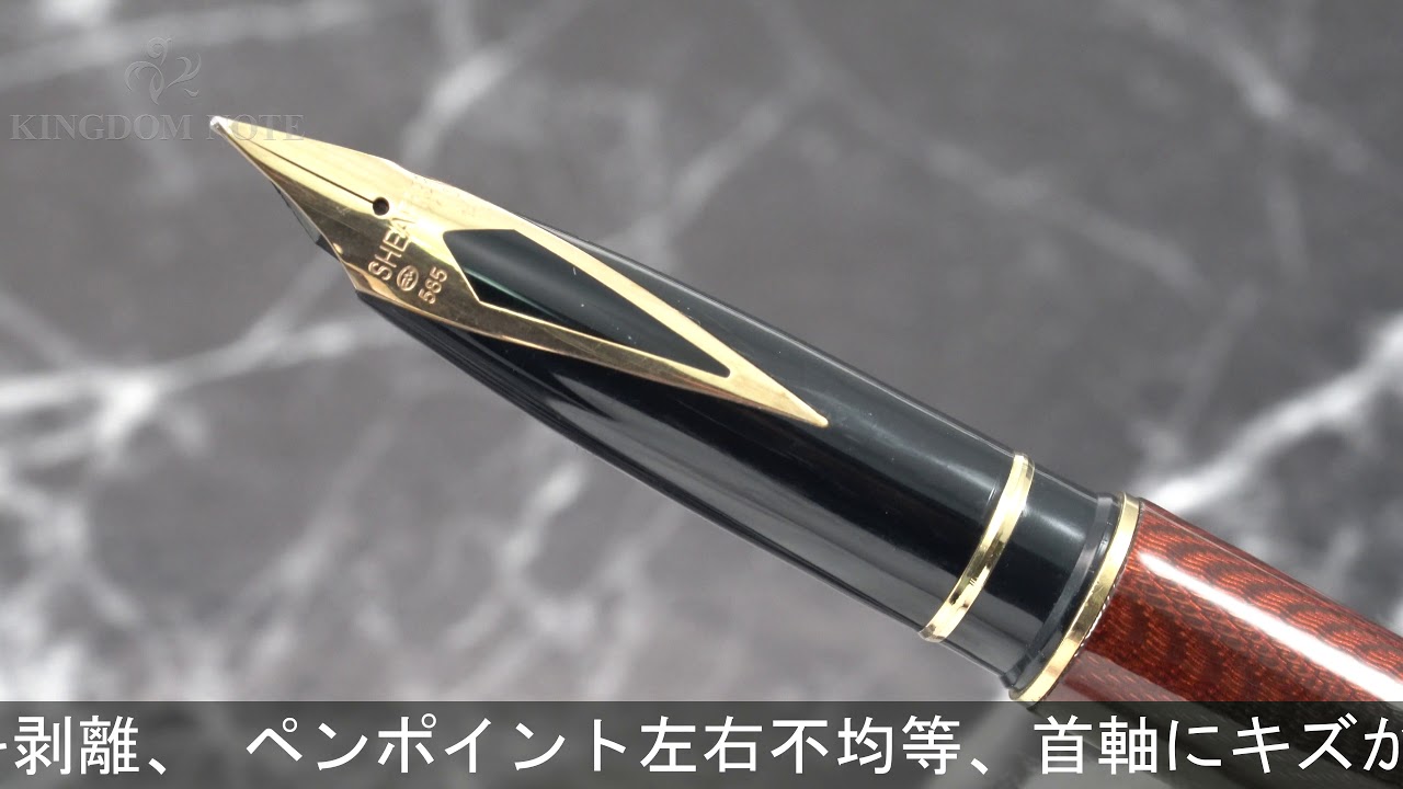 SHEAFFER シェーファー 万年筆 タルガ 1085 モアレ アンバーラッカー M