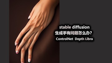stable diffusion 生成手有问题怎么办？ControlNet  Depth Libra