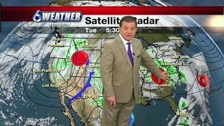 Hot temperatures again, showers on horizon
