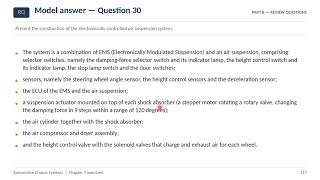 Automotive Chassis Systems | Chapter 7.BT (Part 6/6) — Short-answer Q27-32