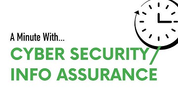 A Minute with ... Cyber Security/Information Assurance